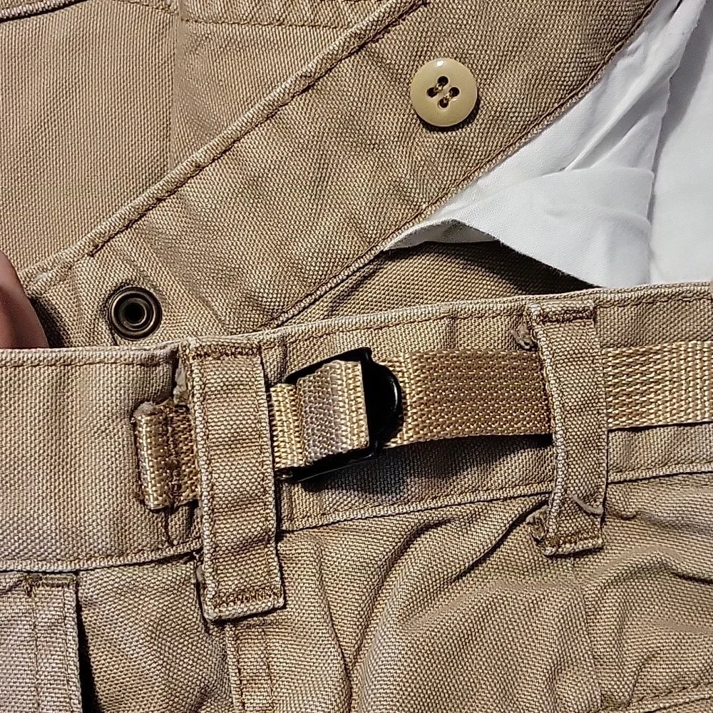 COLOMBIA OUTDOOR JEANS ZIPPER BOTTOMS ADJUSTABLE WAIST DOUBLE KNEE STYLE 34